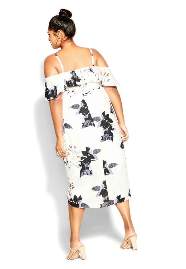 Cream Floral Dress - cream, WHITE, on-hover image number null
