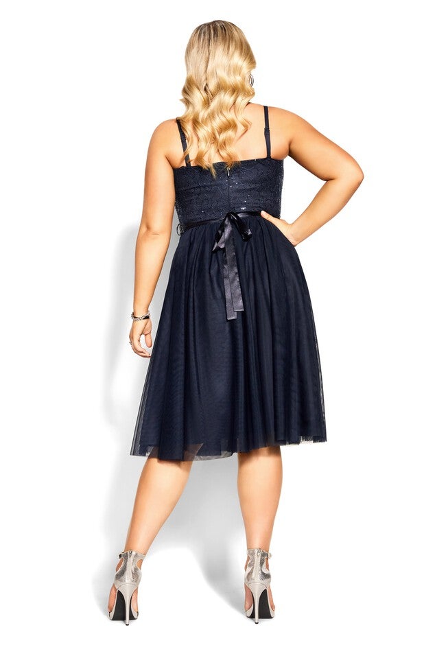 Sequin Elsa Dress - sapphire, BLUE, alternate image number null