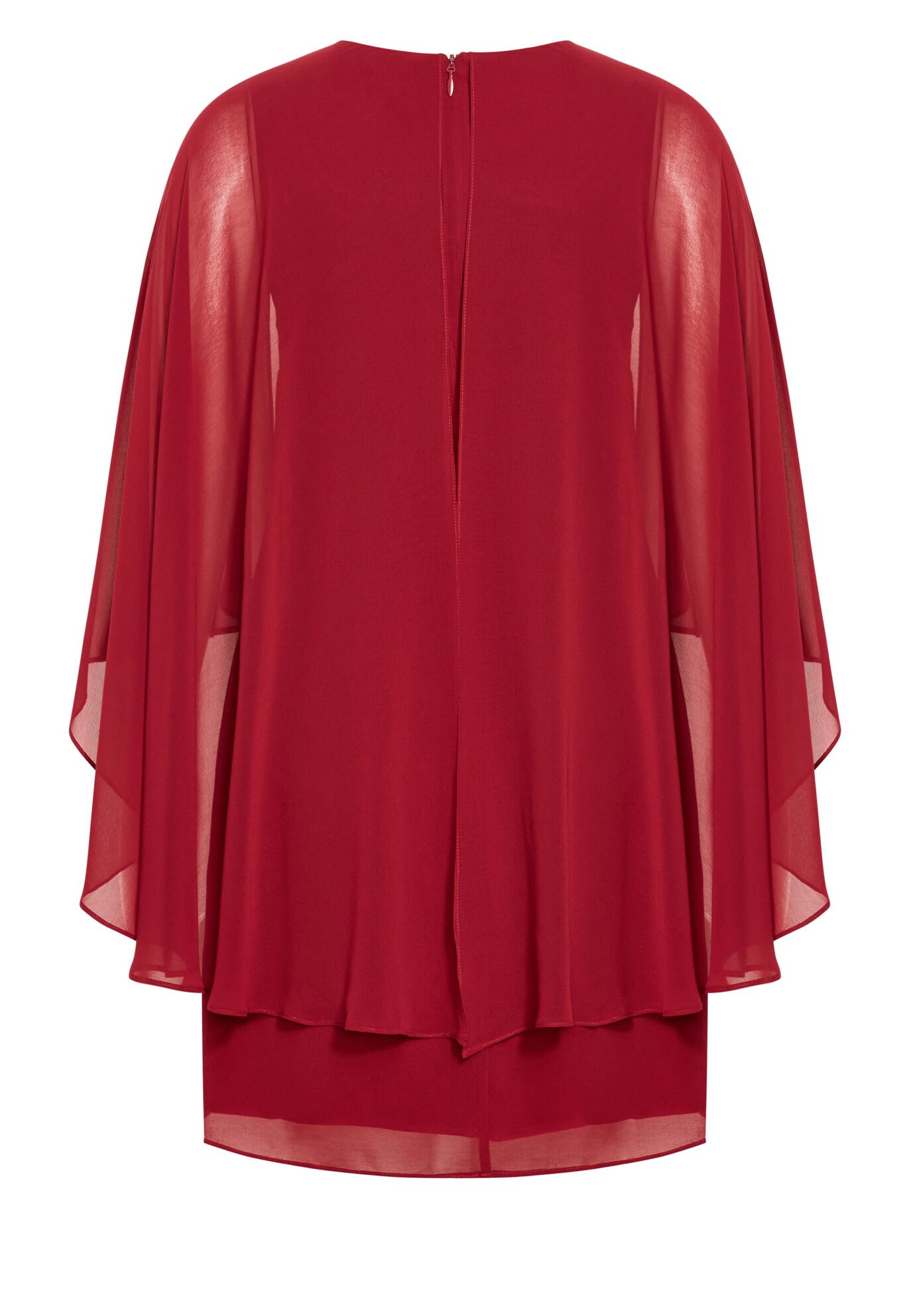 Nina Cape Dress, RUBY, alternate image number 6