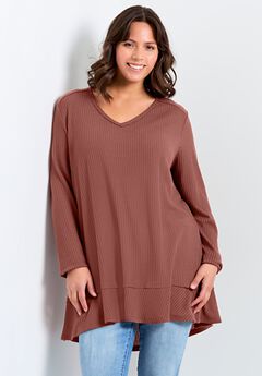Waffle Ruffle Tunic