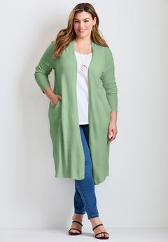 Raglan Sleeve Duster Cardigan