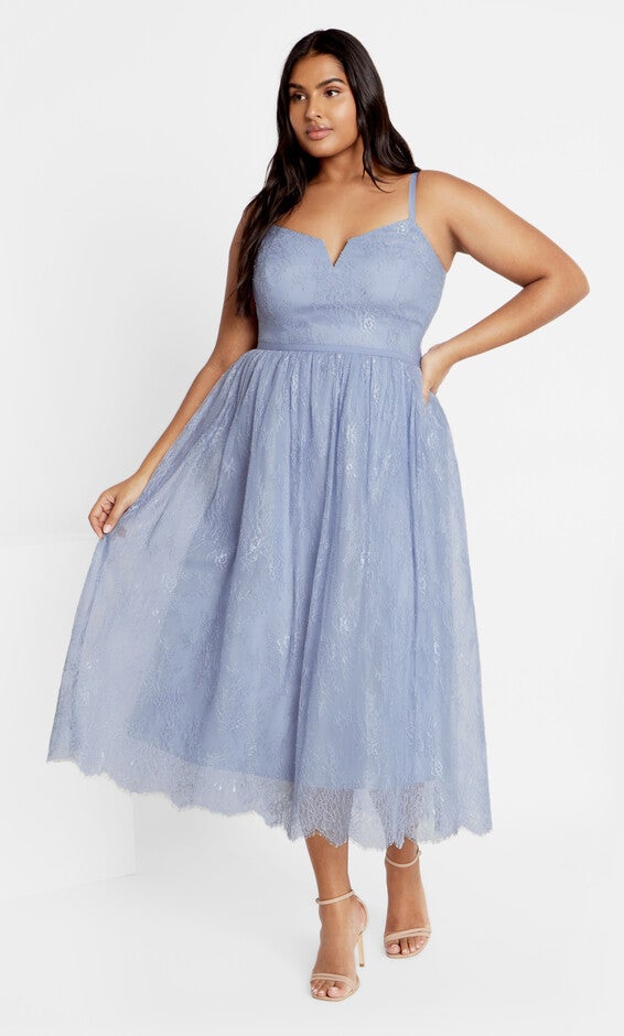 Serena Dress - powder blue, POWDER, hi-res image number null