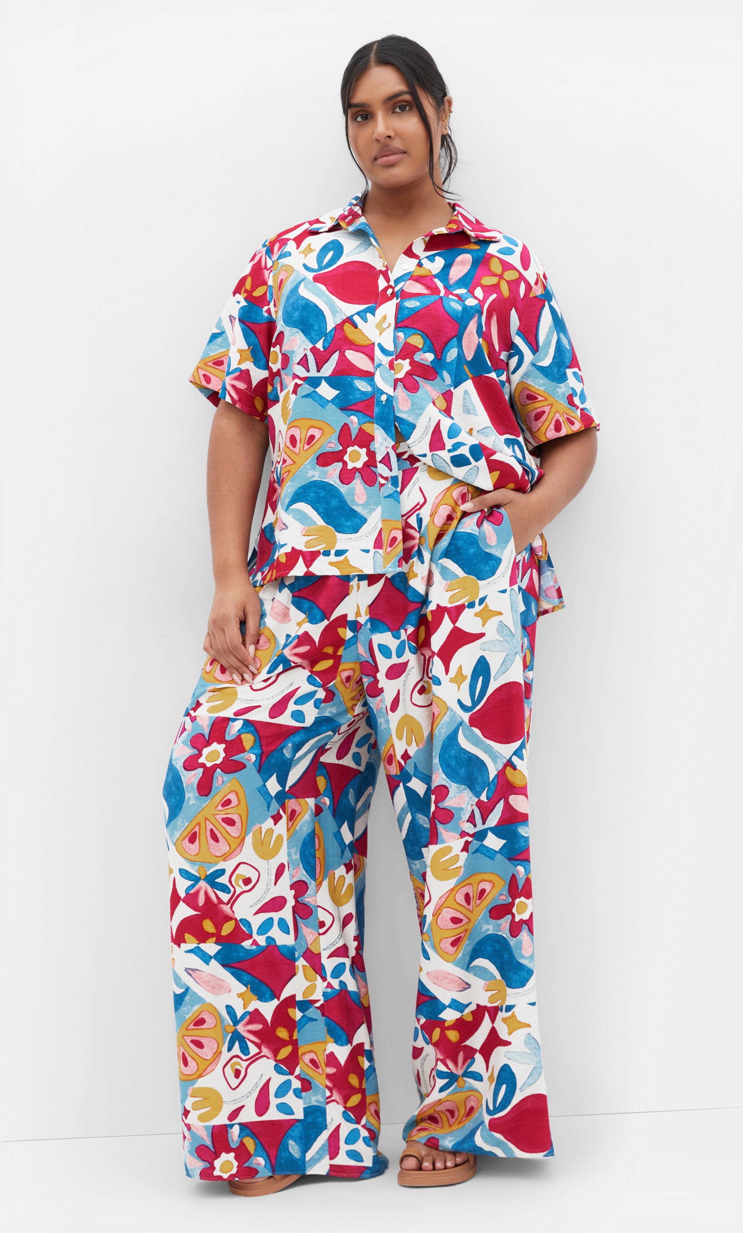 Mosaic Shirt - print, BLUE, alternate image number 1