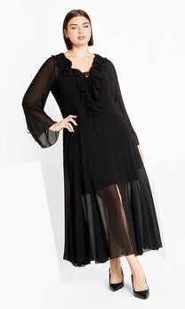 Vamp Maxi Dress - black