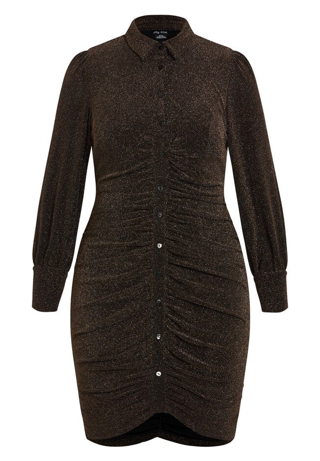 Chloe Dress - bronze, BROWN, alternate image number 5