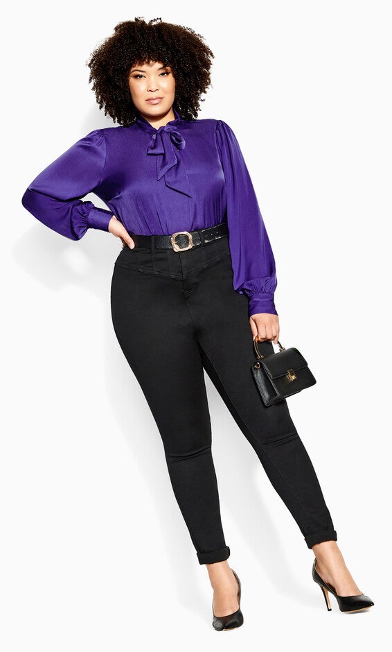 In Awe Top - royal purple, PURPLE, alternate image number 2