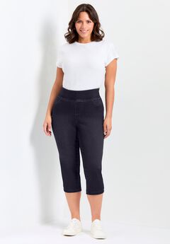 Butter Denim Pull On Crop Jean