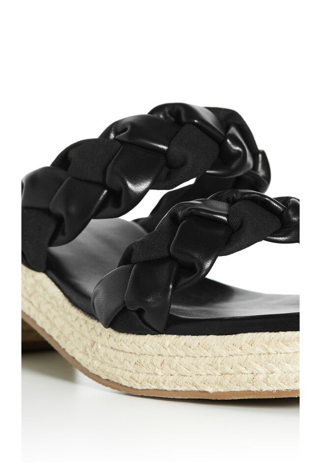 WIDE FIT Roxy Flatform Heel - black, BLACK, alternate image number 6