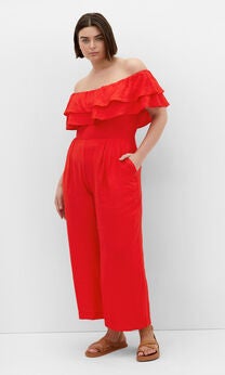 Poppy Jumpsuit - coral