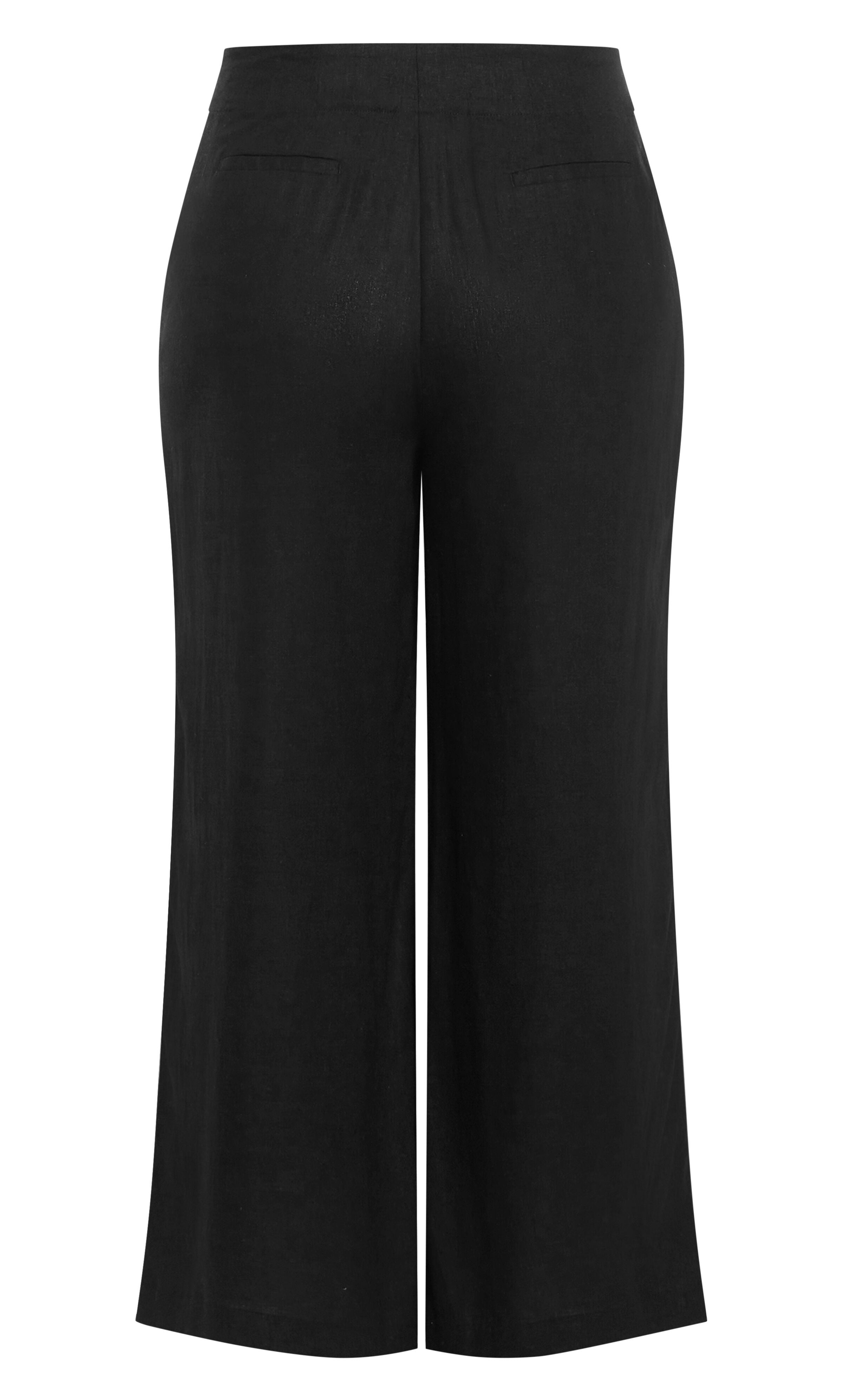Nala Linen Pant - black, BLACK, alternate image number 4