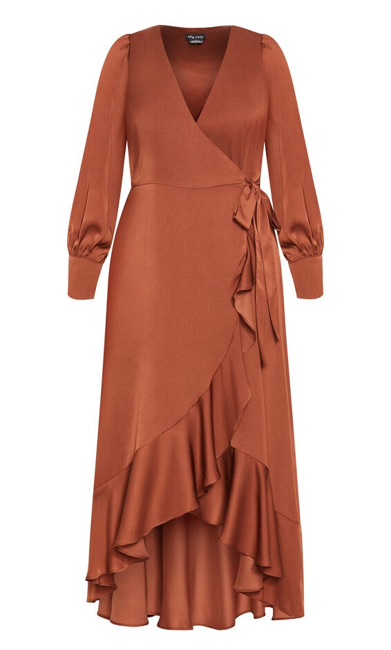 Oki Maxi Dress - copper, ORANGE, alternate image number 3