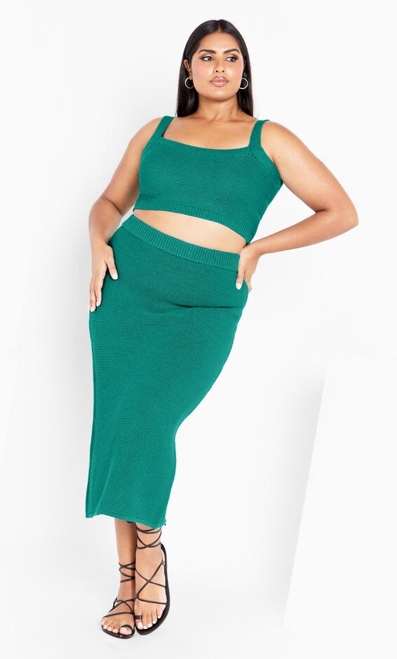 Knit Set Dress - green, VERIDIAN, alternate image number null