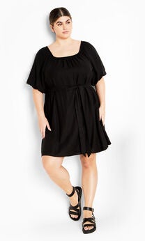 Uptown Mini Dress - black