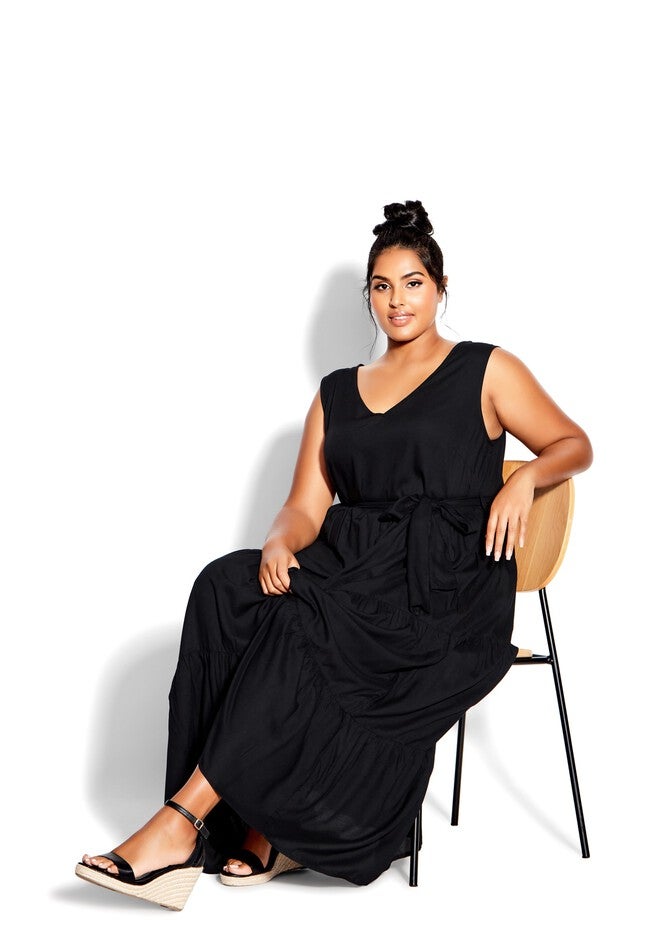Seashore Maxi Dress, BLACK, on-hover image number null