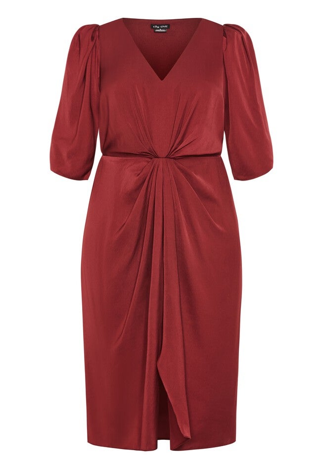 Aubree Dress - cabernet, RED, alternate image number null
