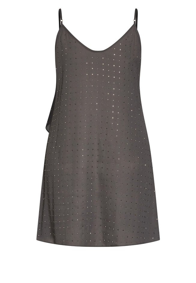 Hi Lo Shine Cami - night sky, GRAY, alternate image number 5