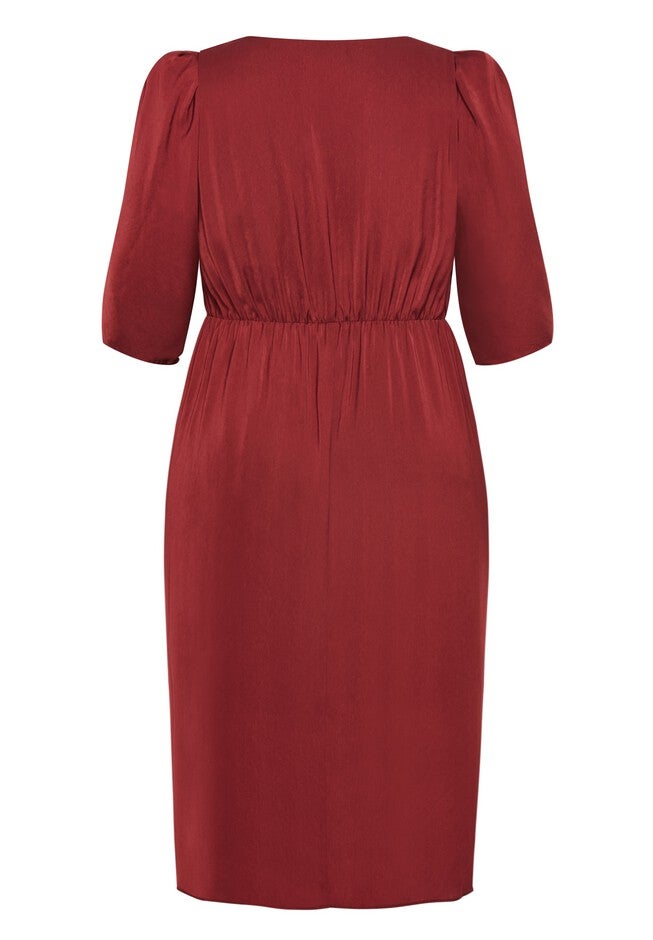 Aubree Dress - cabernet, RED, alternate image number null