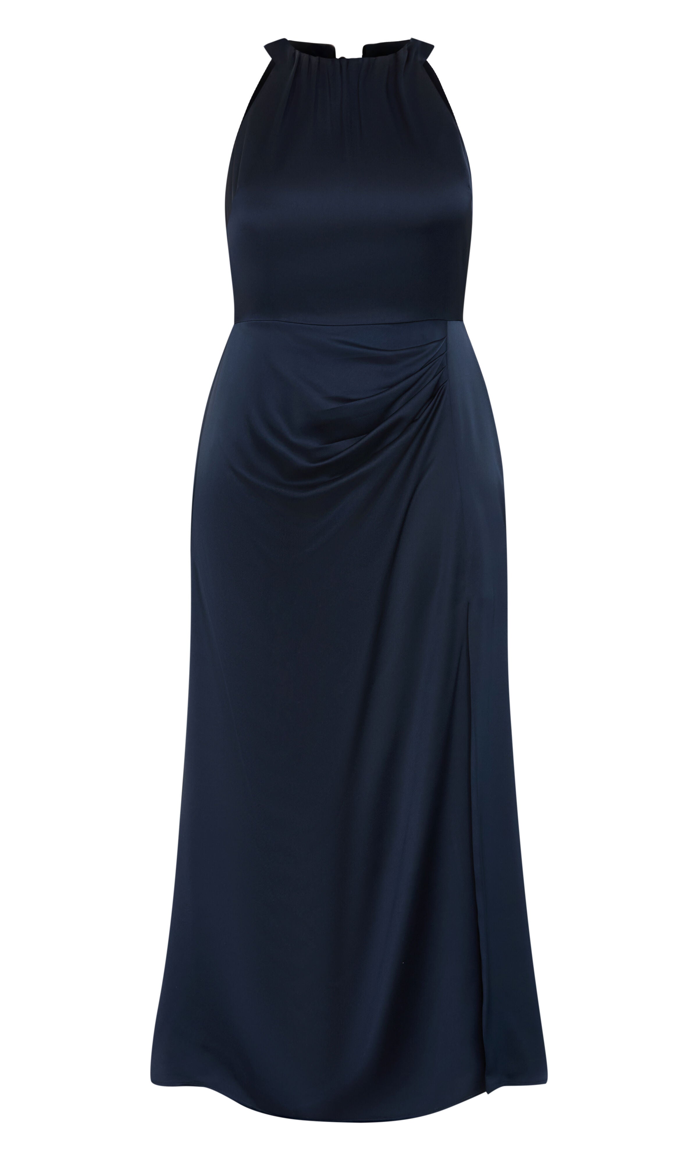 Celina Halter Maxi Dress - navy, NAVY, alternate image number 4