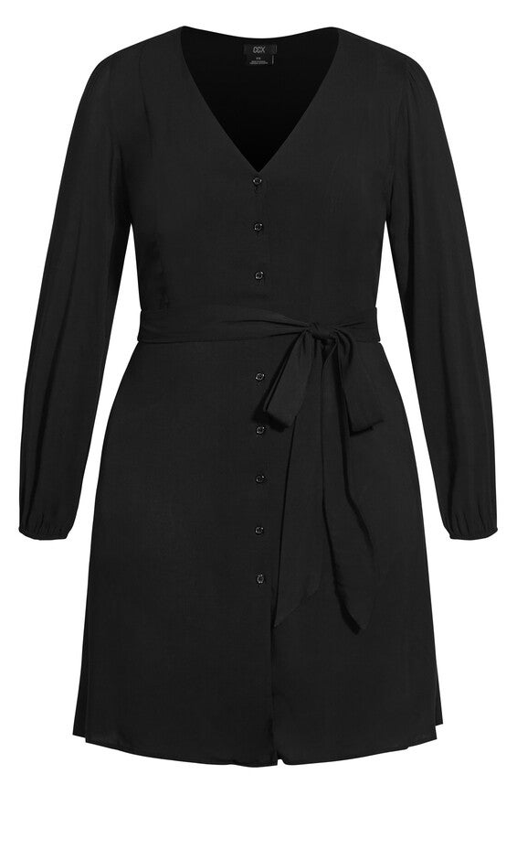 Relax Me Dress - black, BLACK, alternate image number null