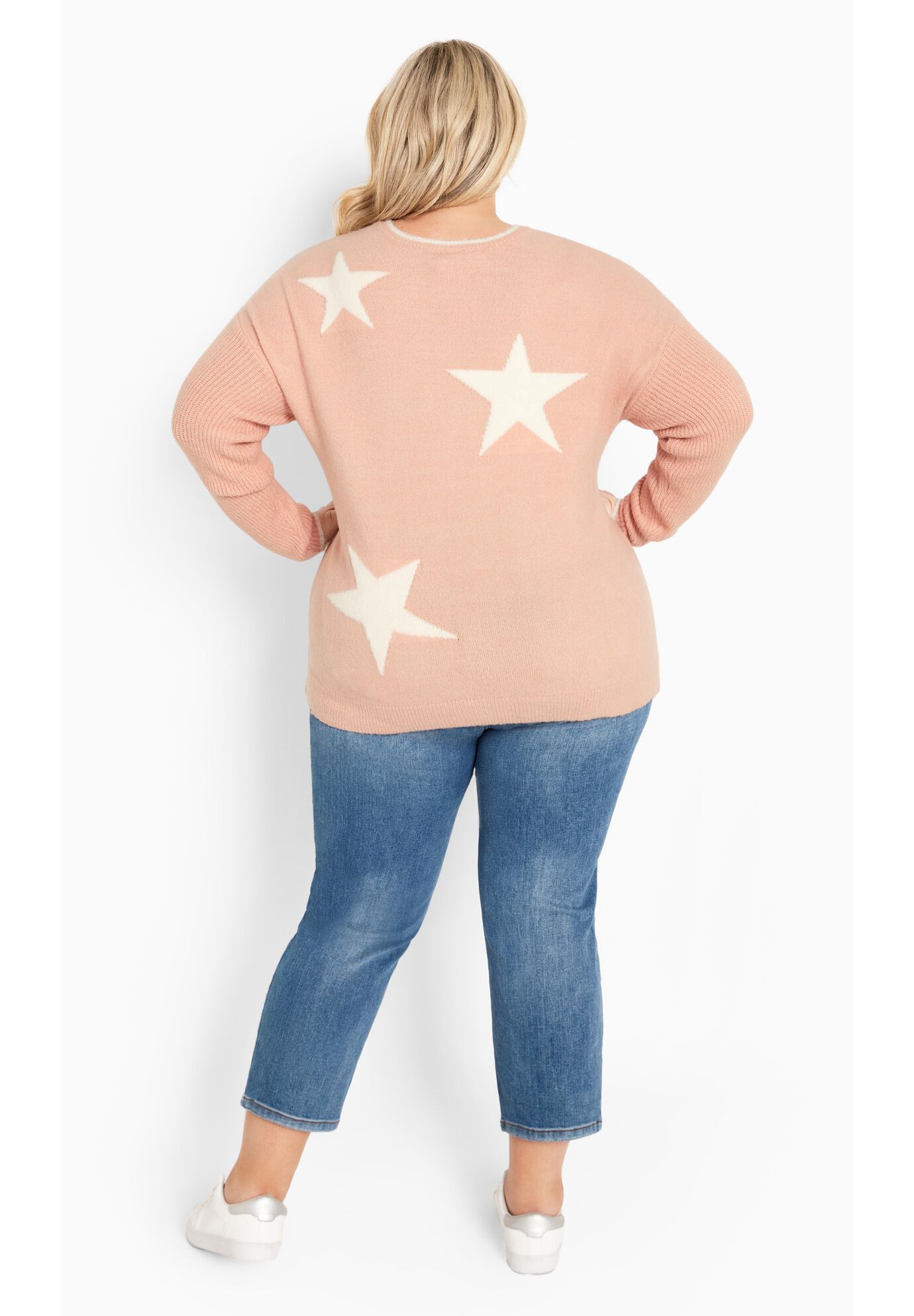 Miley Star Sweater, PINK, alternate image number 3