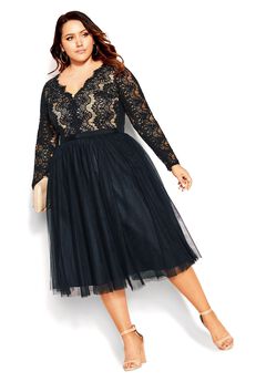 Rare Beauty Dress - navy