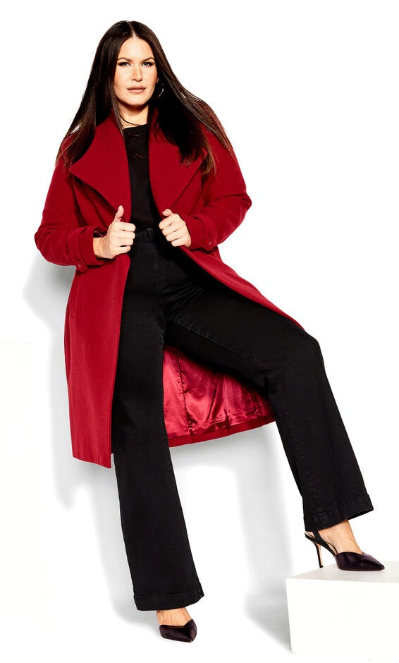 So Sleek Coat - true red, RED, alternate image number null