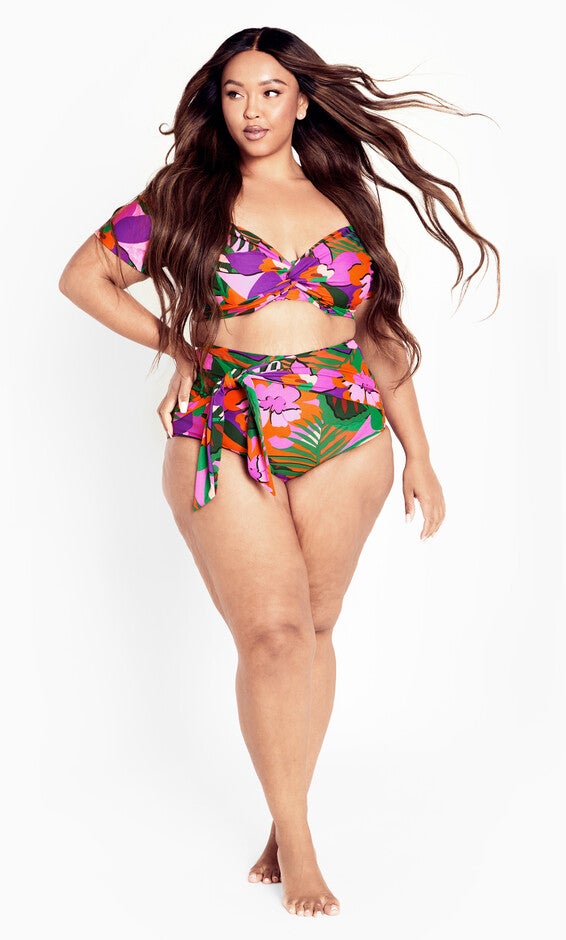 Sicilia Swim Print Brief - fuchsia, PINK, alternate image number 6