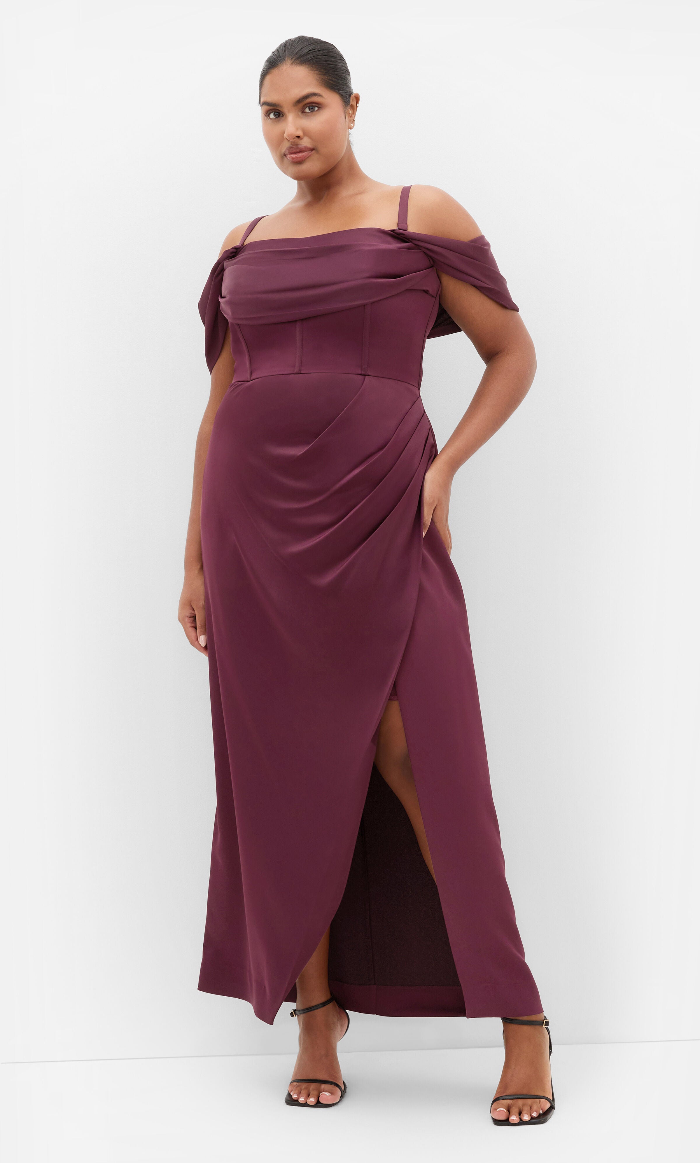 Forbidden Love Maxi Dress - mulberry, PURPLE, alternate image number 3