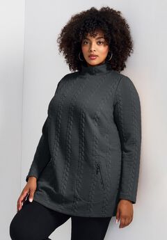 Emily Jacquard Texture Knit Tunic