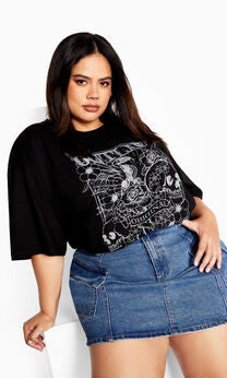 Oversized Outlaw Tee - black