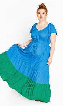 Colour Pop Dress - ocean