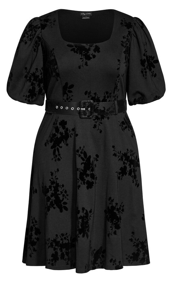 Wild Heart Dress - black, BLACK, alternate image number null