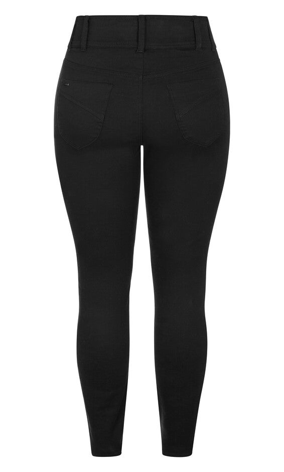 Harley Short Skinny Jean - black, BLACK, alternate image number 4