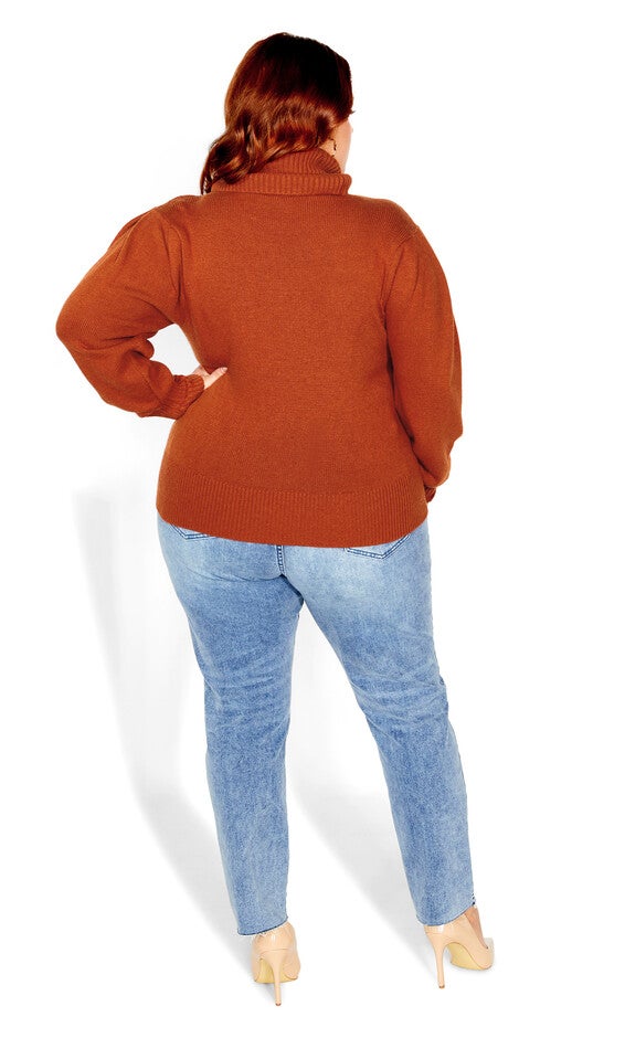 Softly Sweet Sweater - copper, ORANGE, alternate image number 4