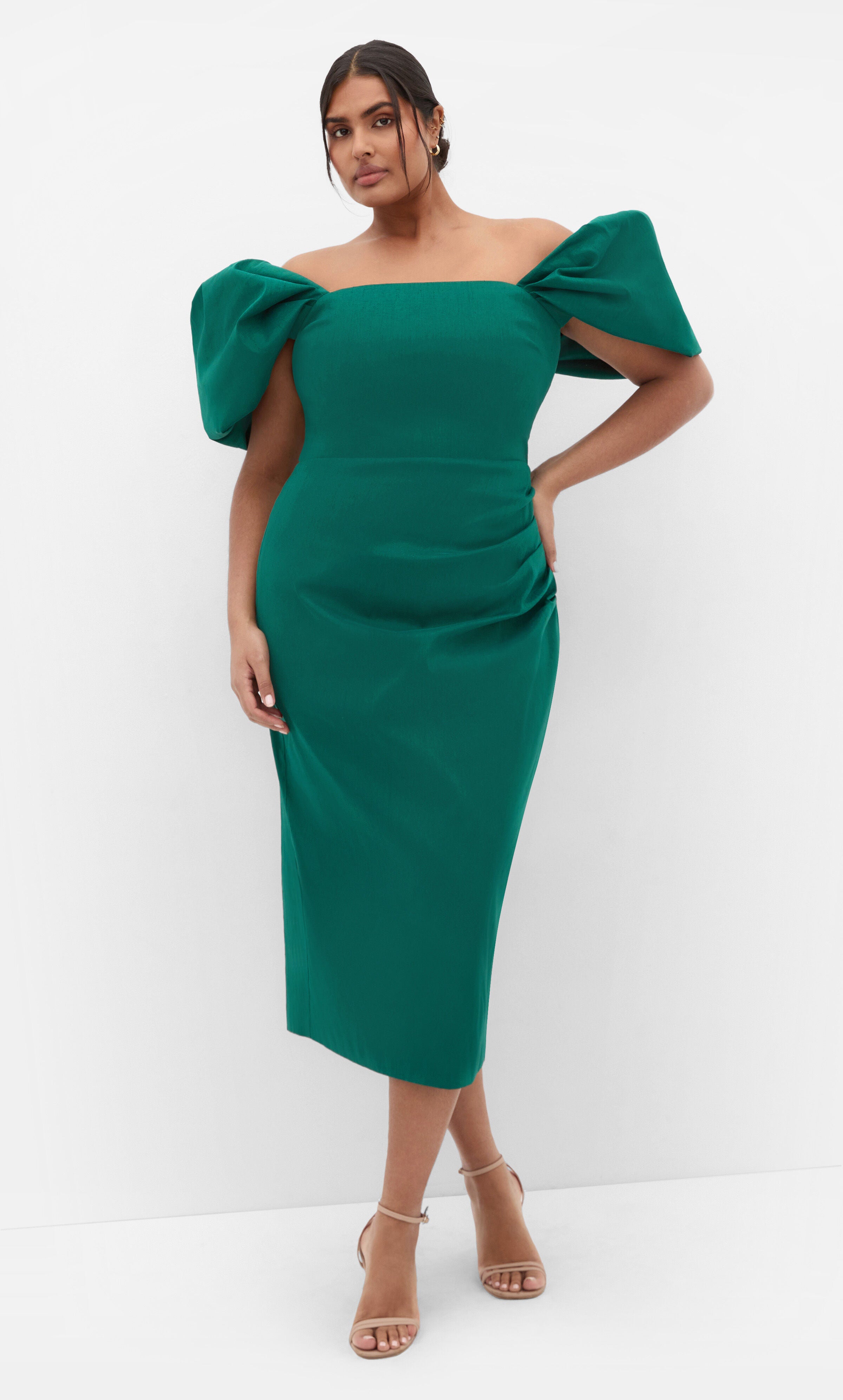 Elyse Dress, GREEN, alternate image number 3