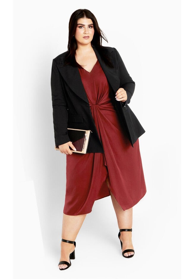 Aubree Dress - cabernet, RED, on-hover image number null