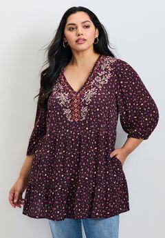 Ditsy Embroidered Tunic