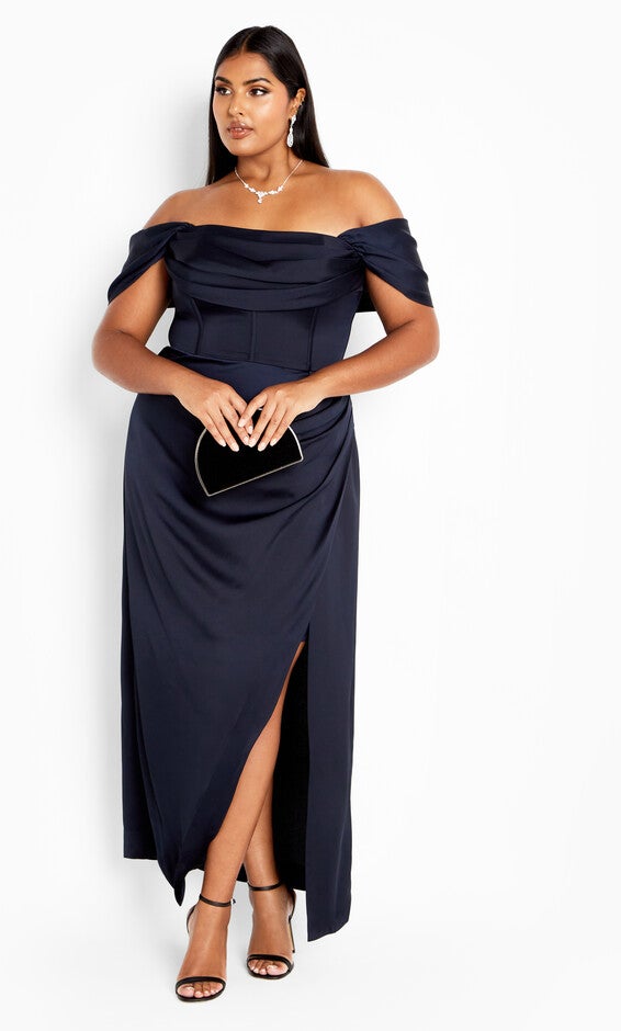 Forbidden Love Maxi Dress - navy, NAVY, alternate image number 3