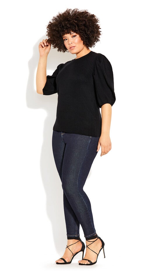 Sweet Rib Top - black, BLACK, alternate image number 5