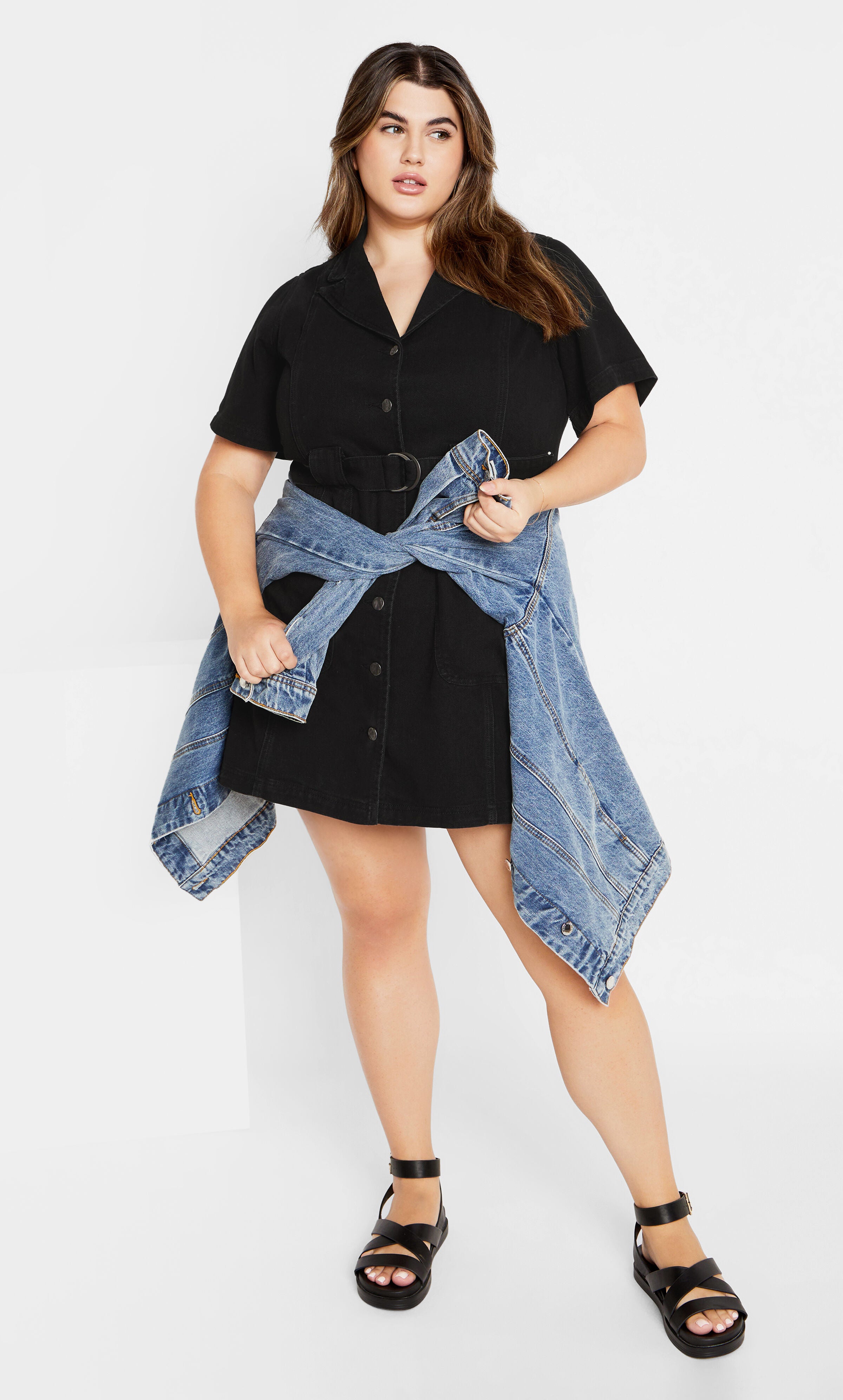 Melina Dress - black, BLACK, hi-res image number 0