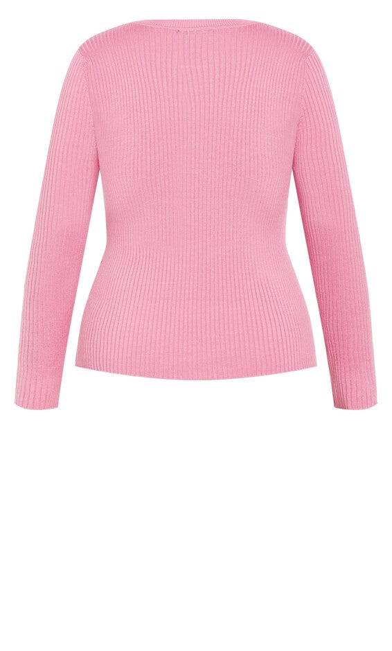 70's Stripe Jumper - pink, PINK, alternate image number null