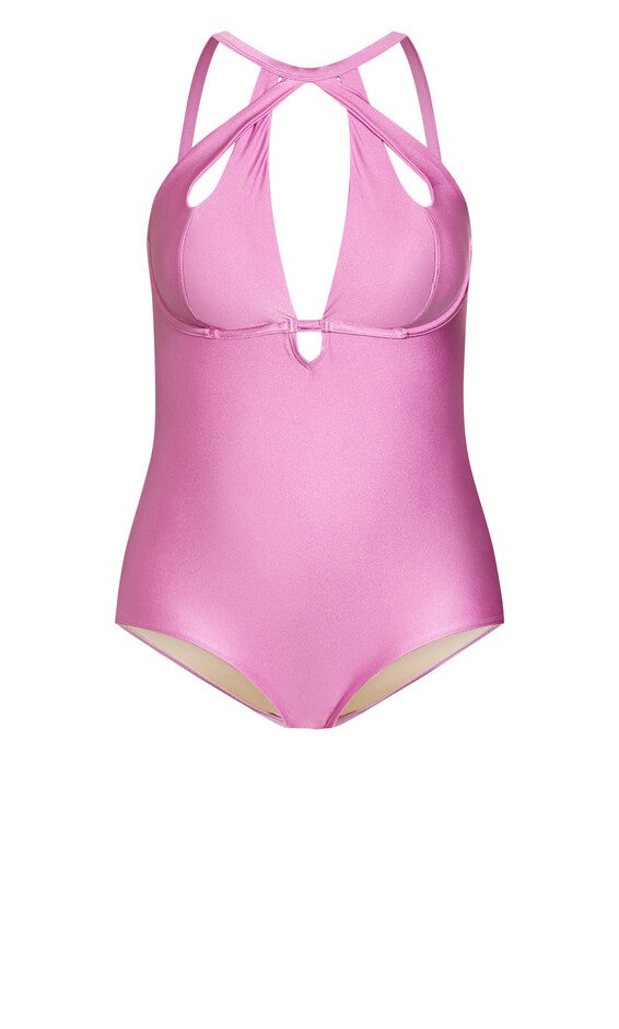 Cancun Underwire Shine 1 Piece - orchid, PURPLE, alternate image number 3