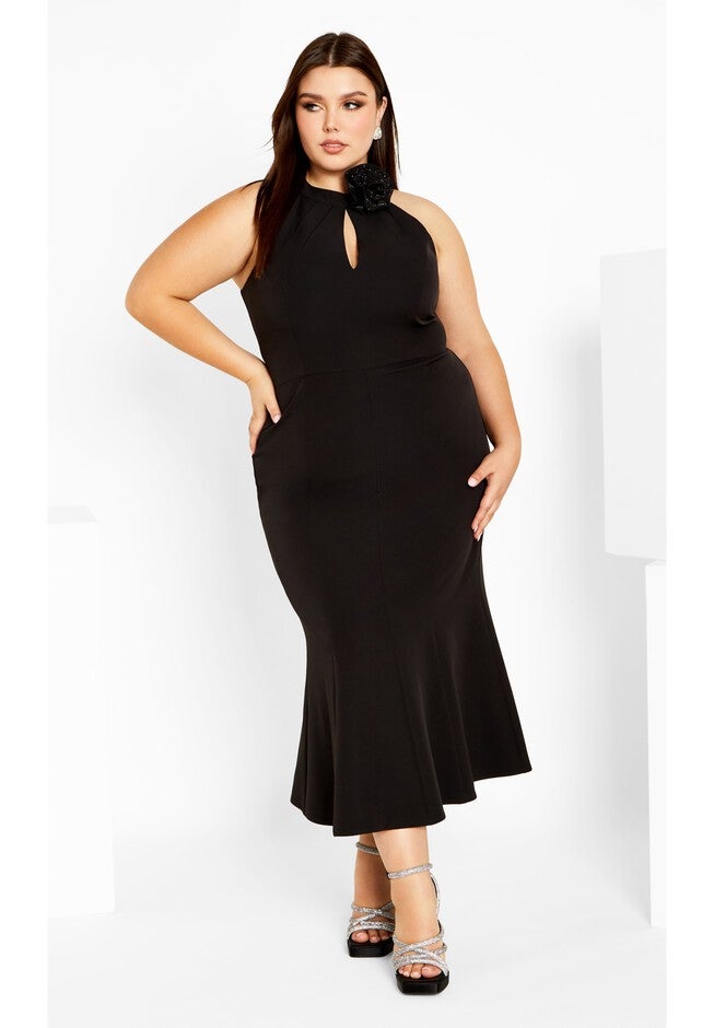 Iliana Dress - black, BLACK, on-hover image number null