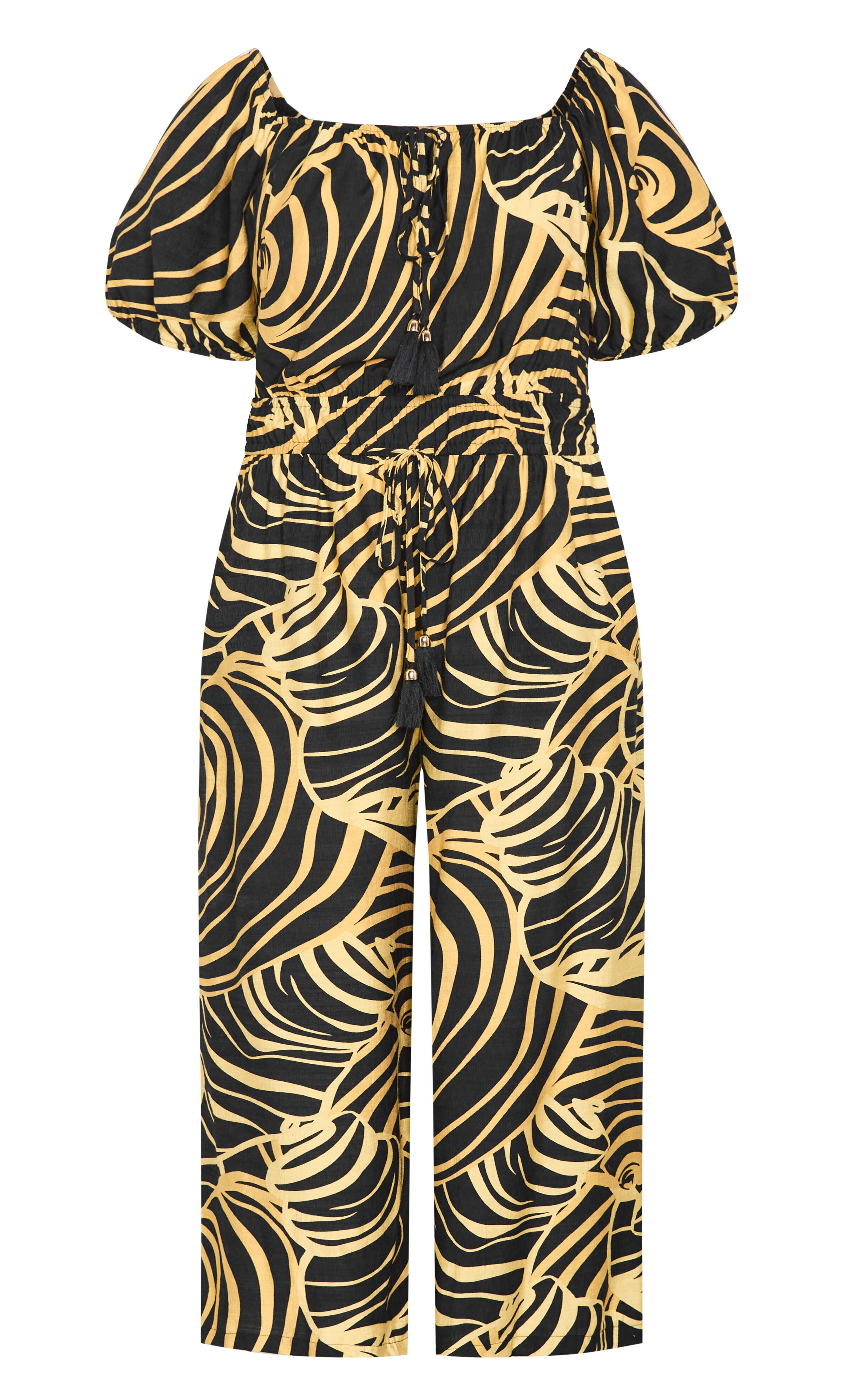 Erica Swirl Jumpsuit - black, BLACK, alternate image number 3