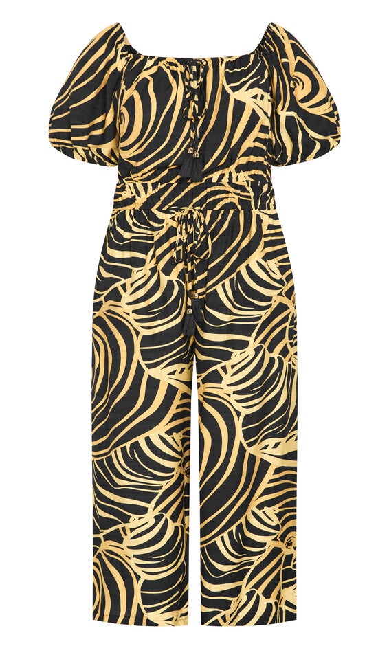 Erica Swirl Jumpsuit - black, BLACK, alternate image number 3