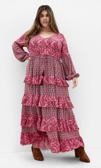 Dreamweaver Maxi Dress - rose