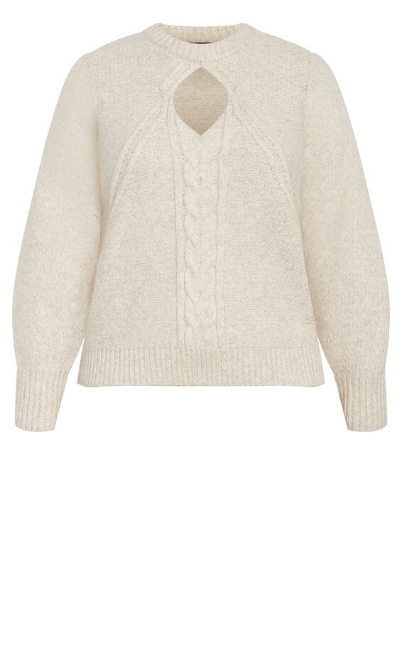Ivy Sweater - cream, CREAM, alternate image number 3