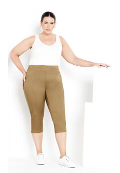 Plus Size Straight Leg Capris