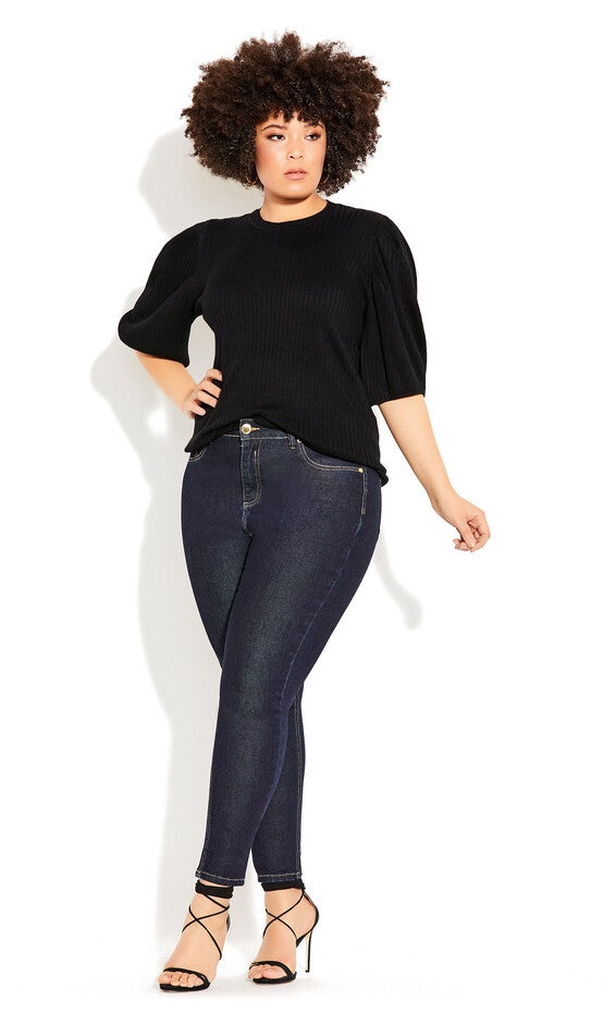 Sweet Rib Top - black, BLACK, alternate image number 2