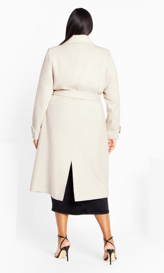Abby Coat - oat, BEIGE, alternate image number null